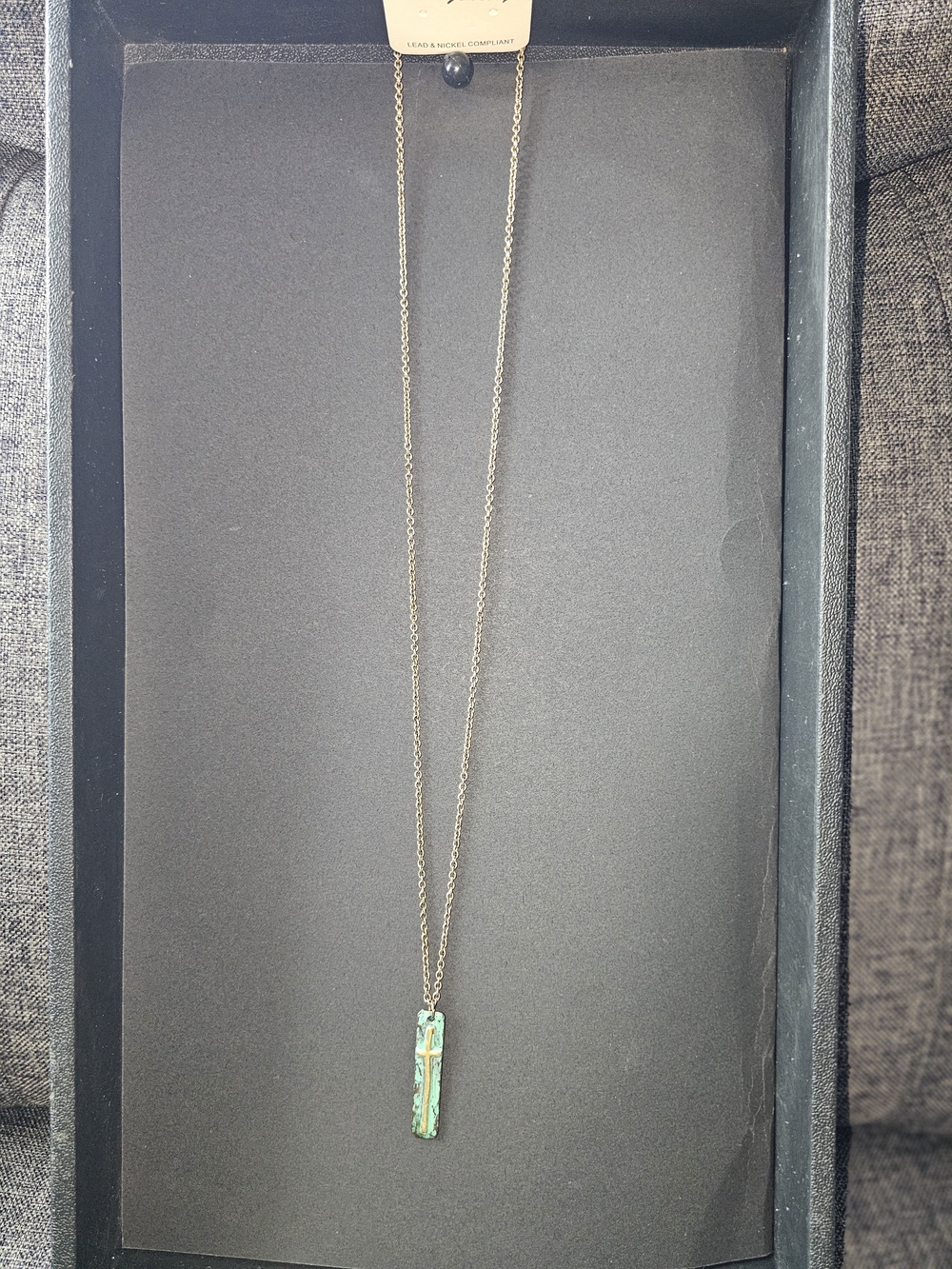 Brand new/unused fashion necklace still attached to its original display card.